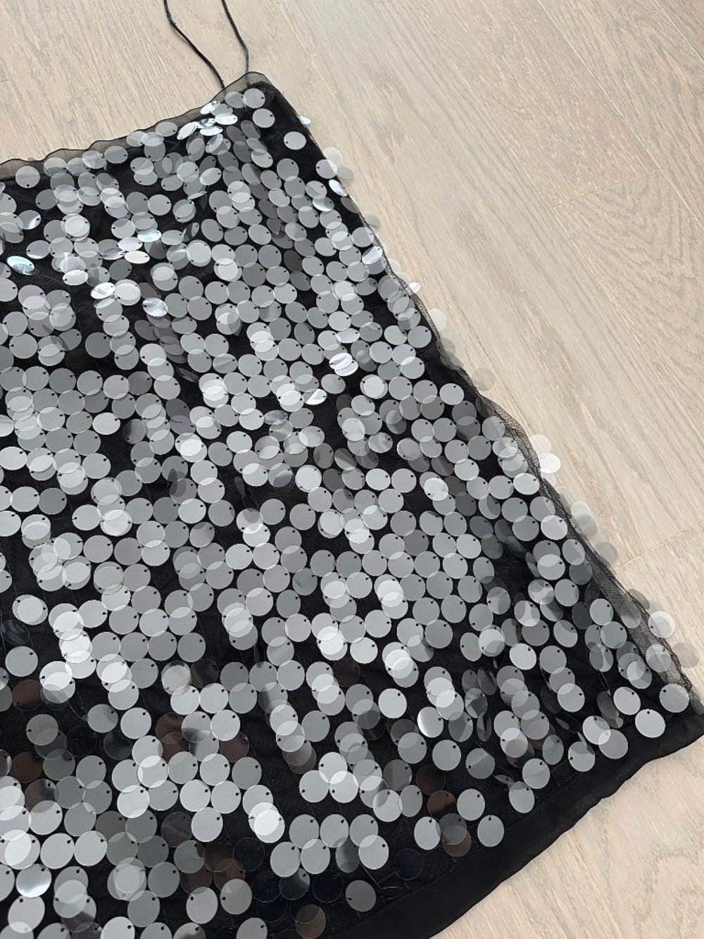 16Arlington 16 Arlington FIA Black Sequin Sequined Mini Tulle Dress UK 10 = US 6 - Picture 8 of 12